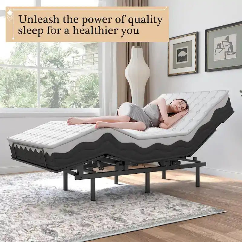 Adjustable Bed Frame with Wireless Remote