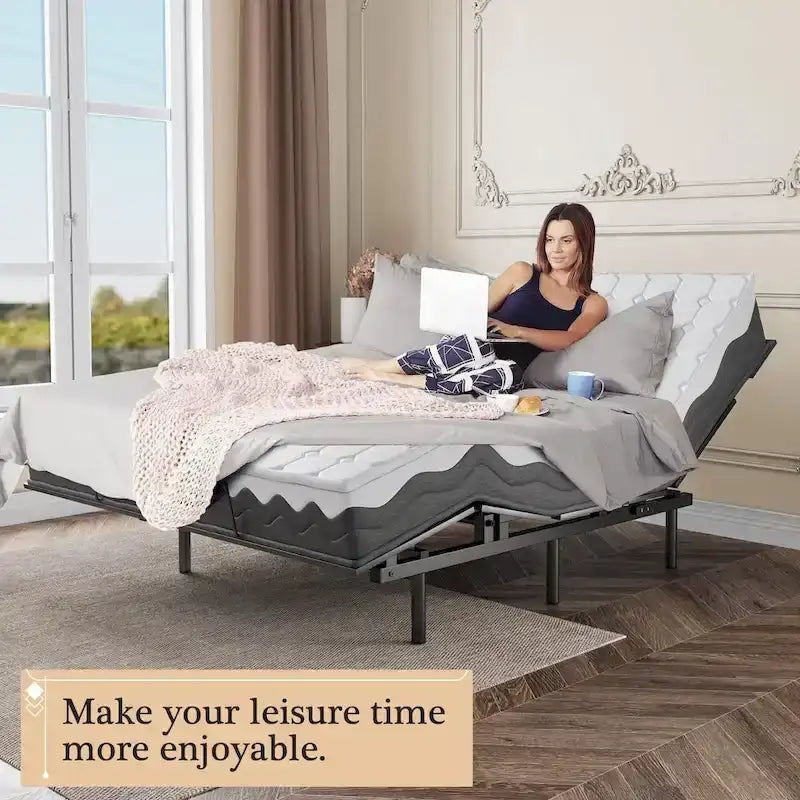Adjustable Bed Frame with Wireless Remote
