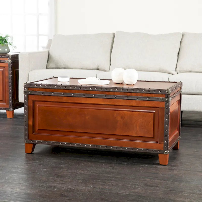 SEI Furniture Ailsa Wooden Trunk Coffee Table