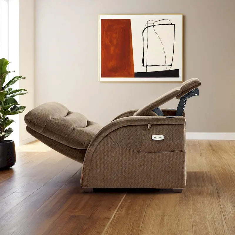 MCombo Power Zero Gravity Recliner Chair with Adjustable Headrest for Living Room, Fabric ZG334