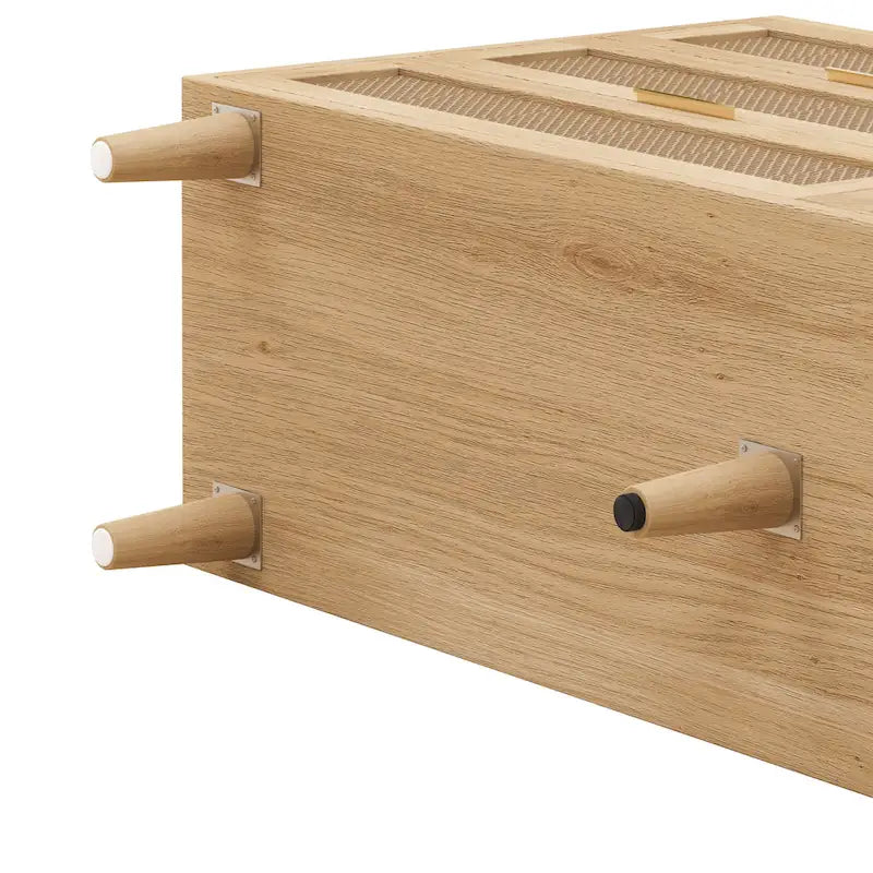 6-Drawer Rattan Storage Cabinet