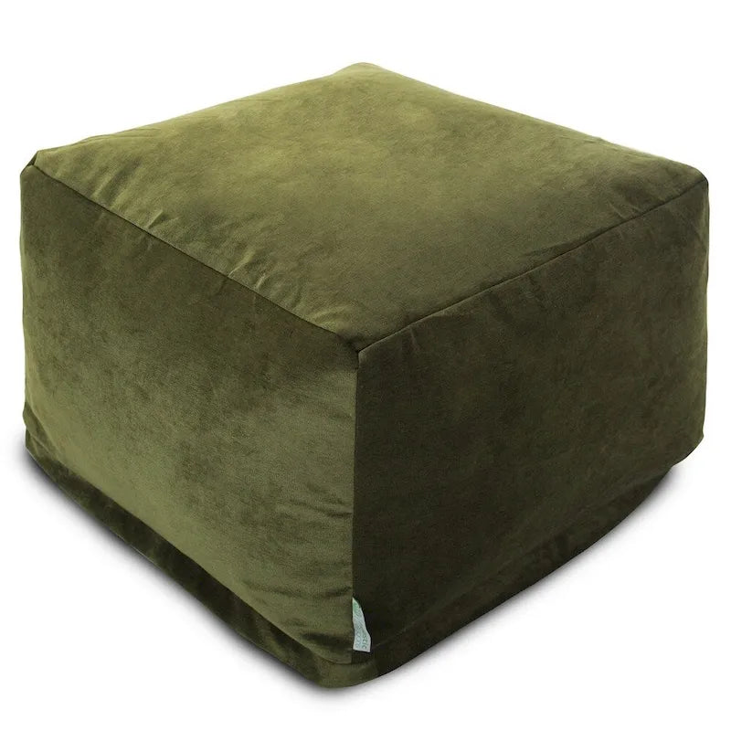 Indoor Velvet Ottoman Pouf