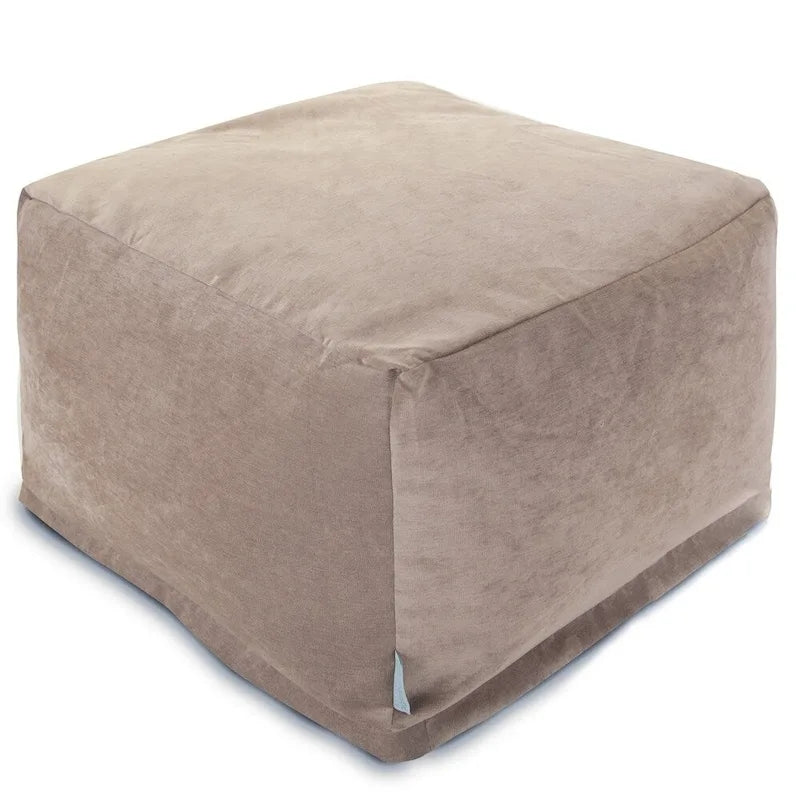 Indoor Velvet Ottoman Pouf