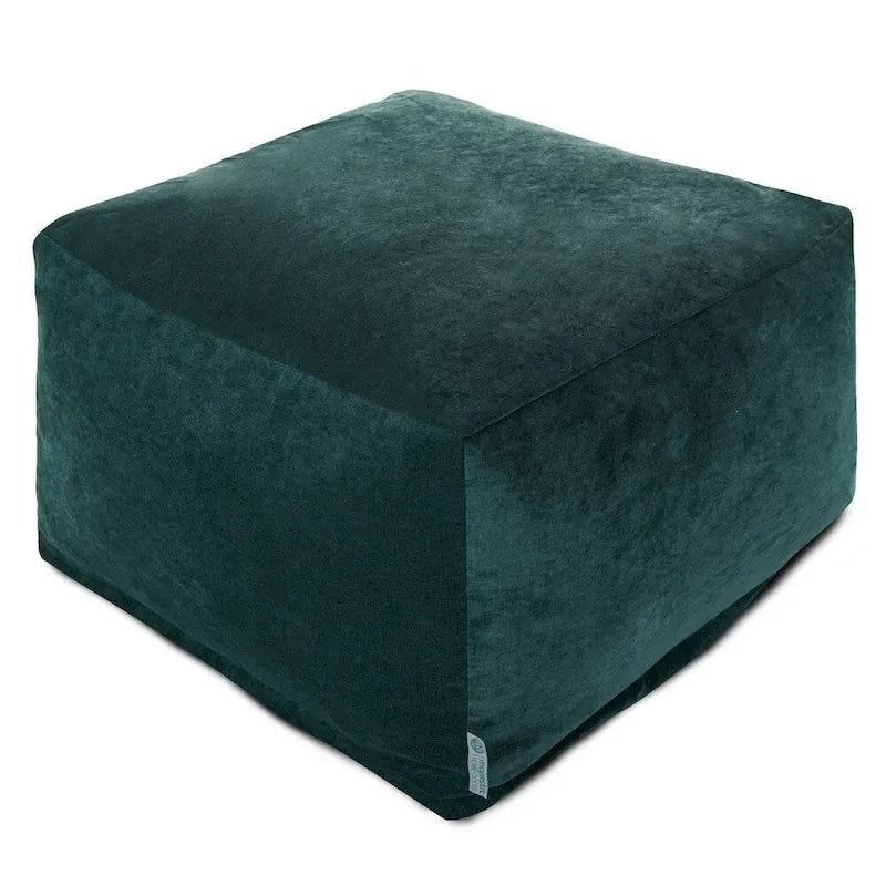 Indoor Velvet Ottoman Pouf