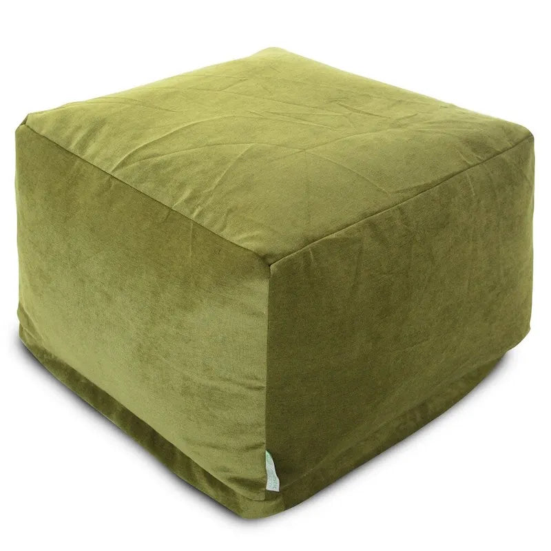 Indoor Velvet Ottoman Pouf