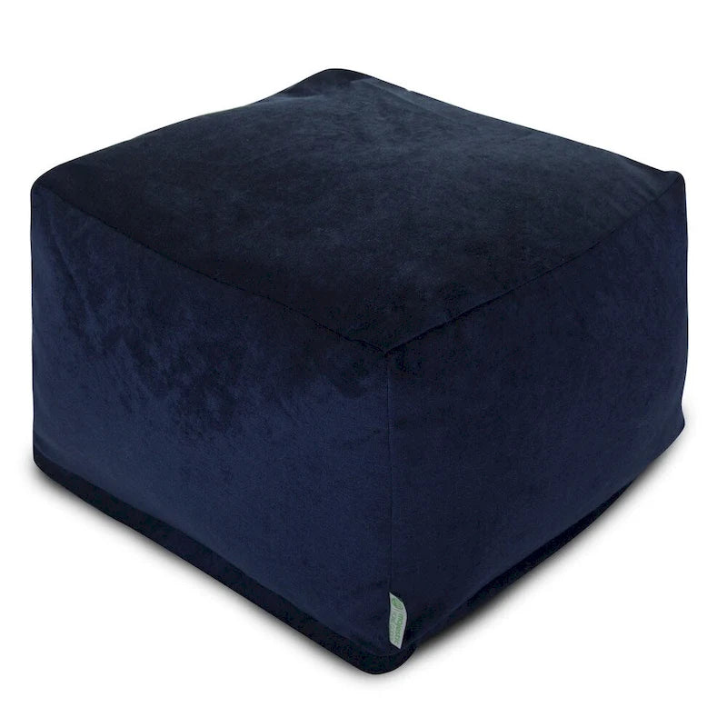 Indoor Velvet Ottoman Pouf