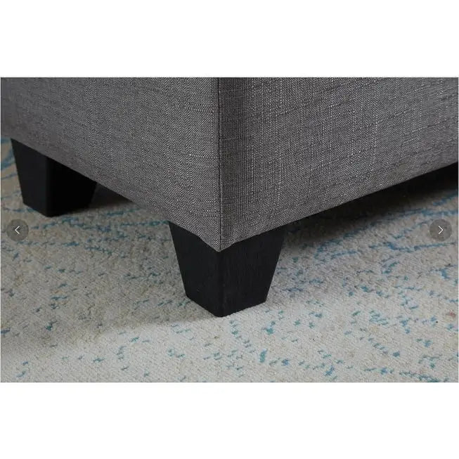 Rectangular Upholstered Storage Bench for Bedroom and Entryway