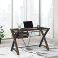 48 Glass-Top Desk with Sliding Storage Trays