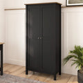 Modern Farmhouse Tall Storage Cabinet with Doors