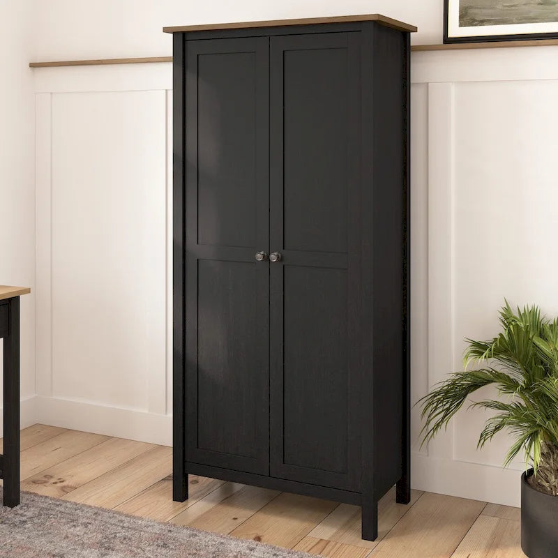 Modern Farmhouse Tall Storage Cabinet with Doors