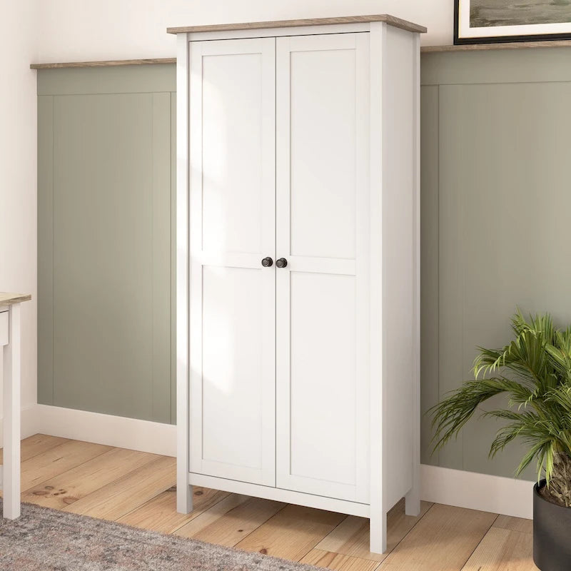 Modern Farmhouse Tall Storage Cabinet with Doors